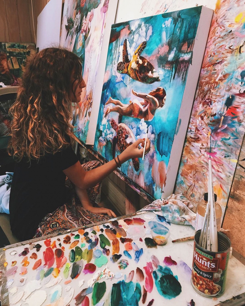 Young professional artist Dimitra Milan and its extraordinary pictures