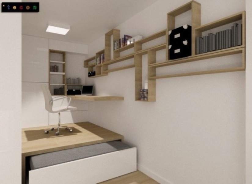 10 great ideas for arranging a small apartment