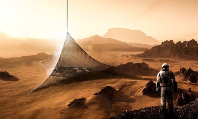 10 incredible ideas for buildings of the future: iceberg, Mars and farm house