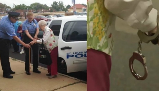102-year-old grandmother was arrested so that she crossed out the item "To be arrested" from the wish list