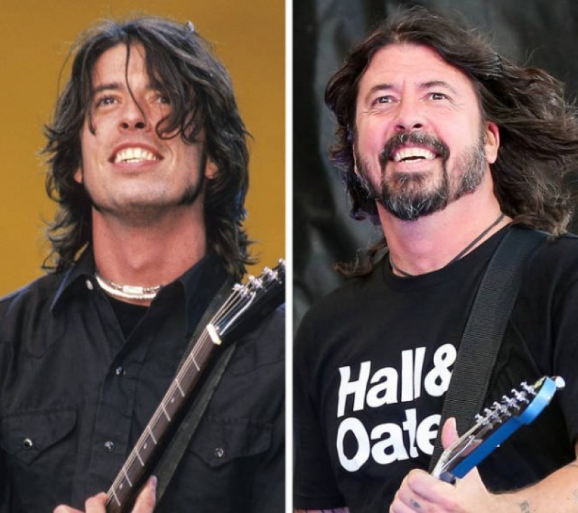 13 photos from the "was-became" series: how Western rock stars have changed