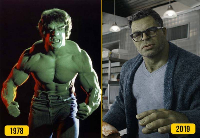 14 superheroes during their first appearance on the screen and now