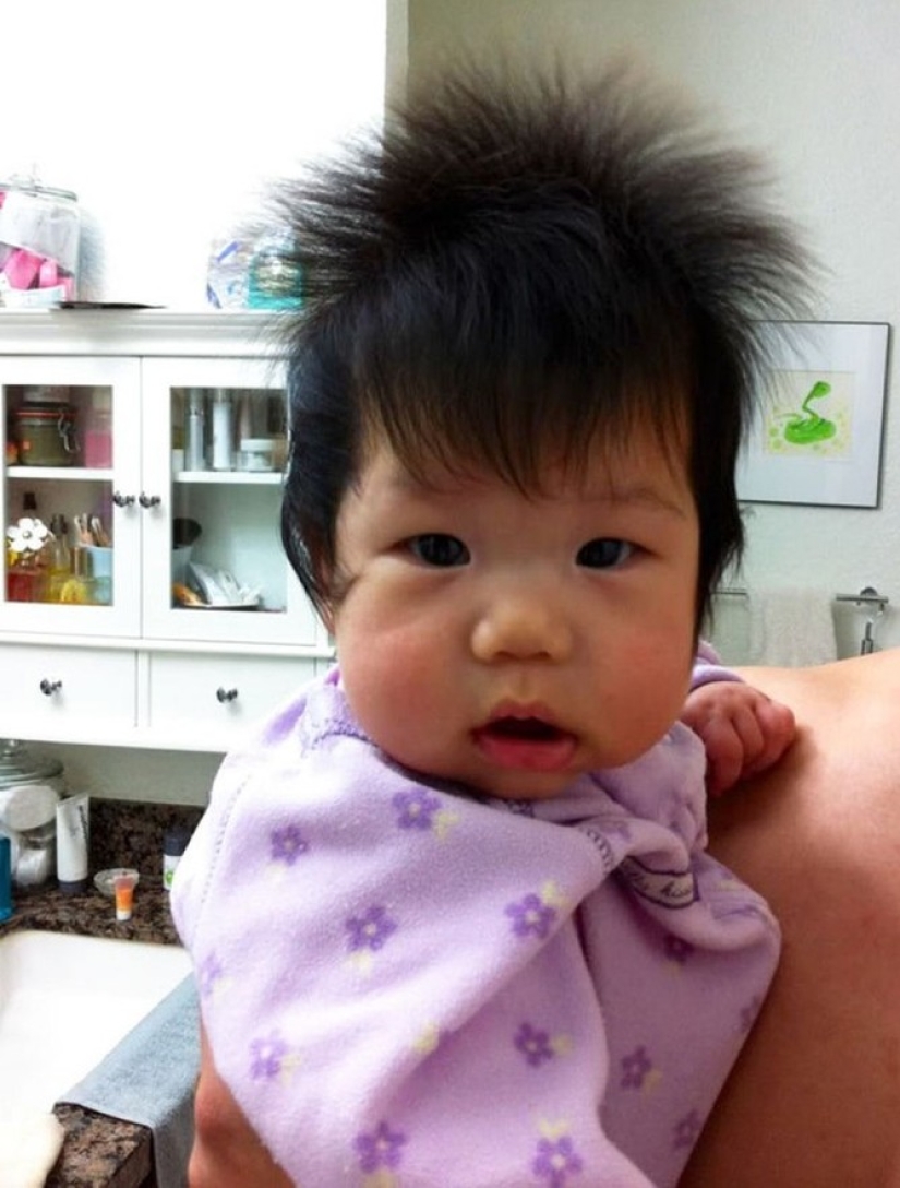 15 cute kids born with gorgeous hair