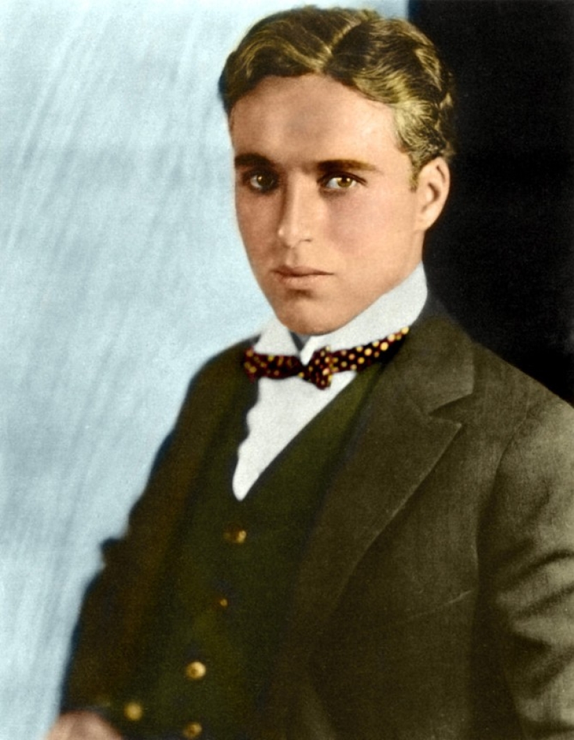 15 rare colorized photographs of Charlie Chaplin taken in the 1910s and 1930s