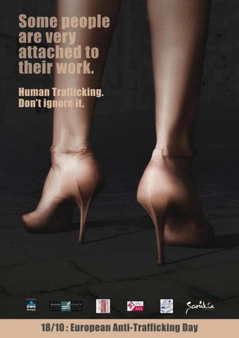 15 vivid examples of social advertising against prostitution