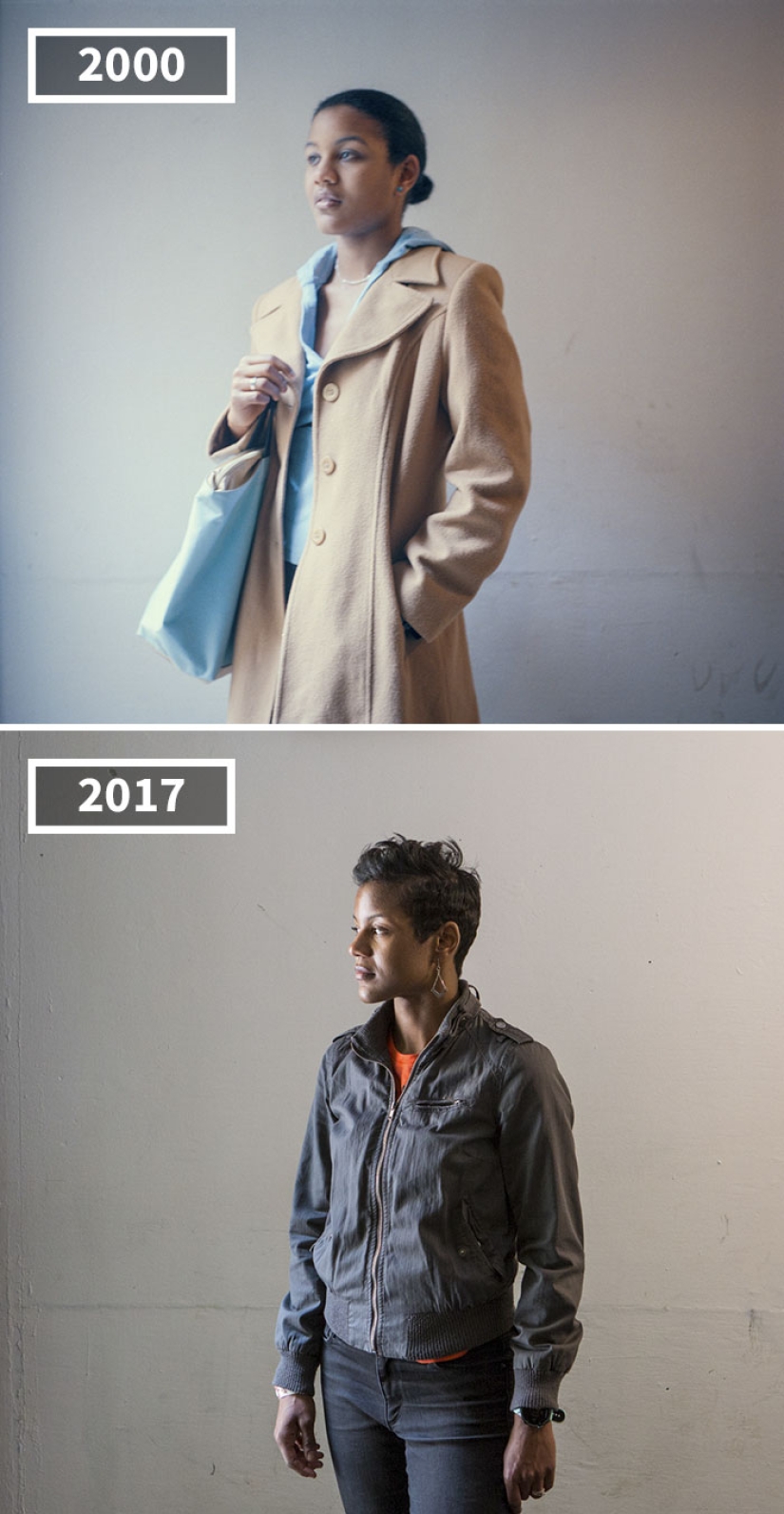 17 años después: el fotógrafo utiliza el ejemplo de los amigos para mostrar cómo las personas crecen de diferentes maneras