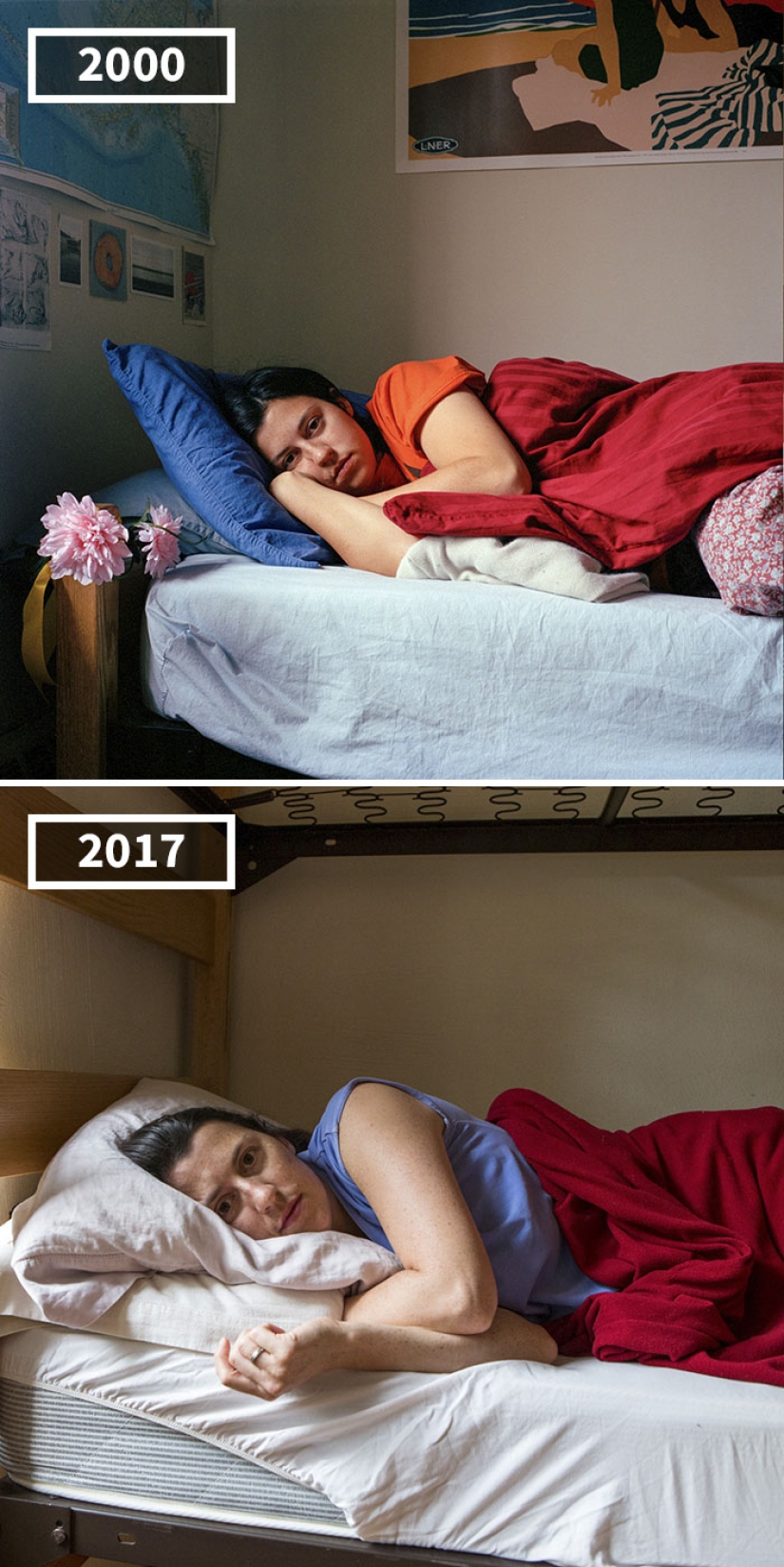 17 years later: the photographer uses the example of friends to show how people grow up in different ways