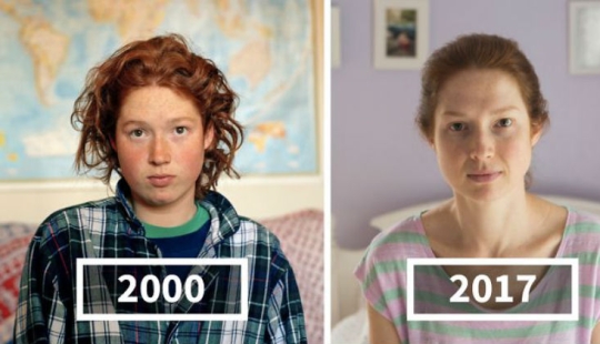 17 years later: the photographer uses the example of friends to show how people grow up in different ways