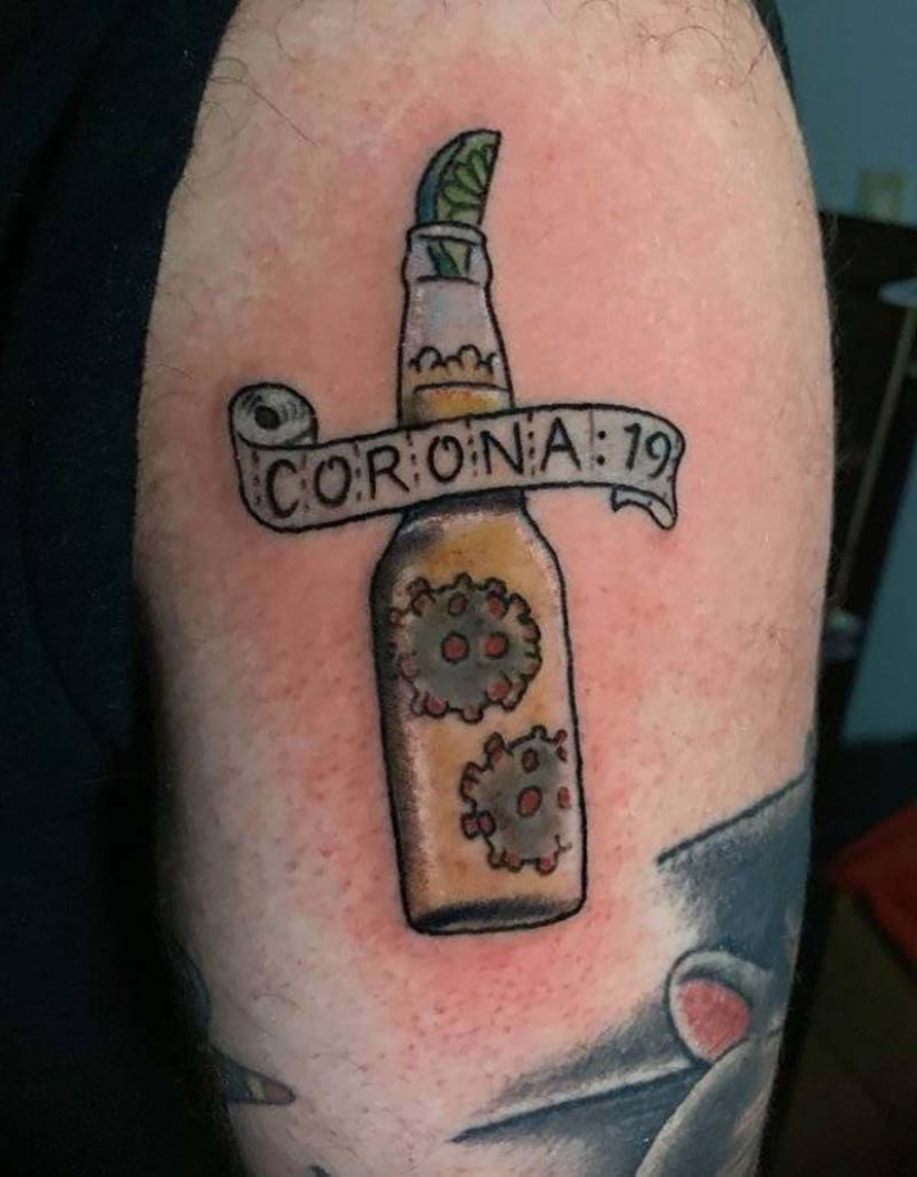 18 tattoos dedicated to the new COVID-19 virus