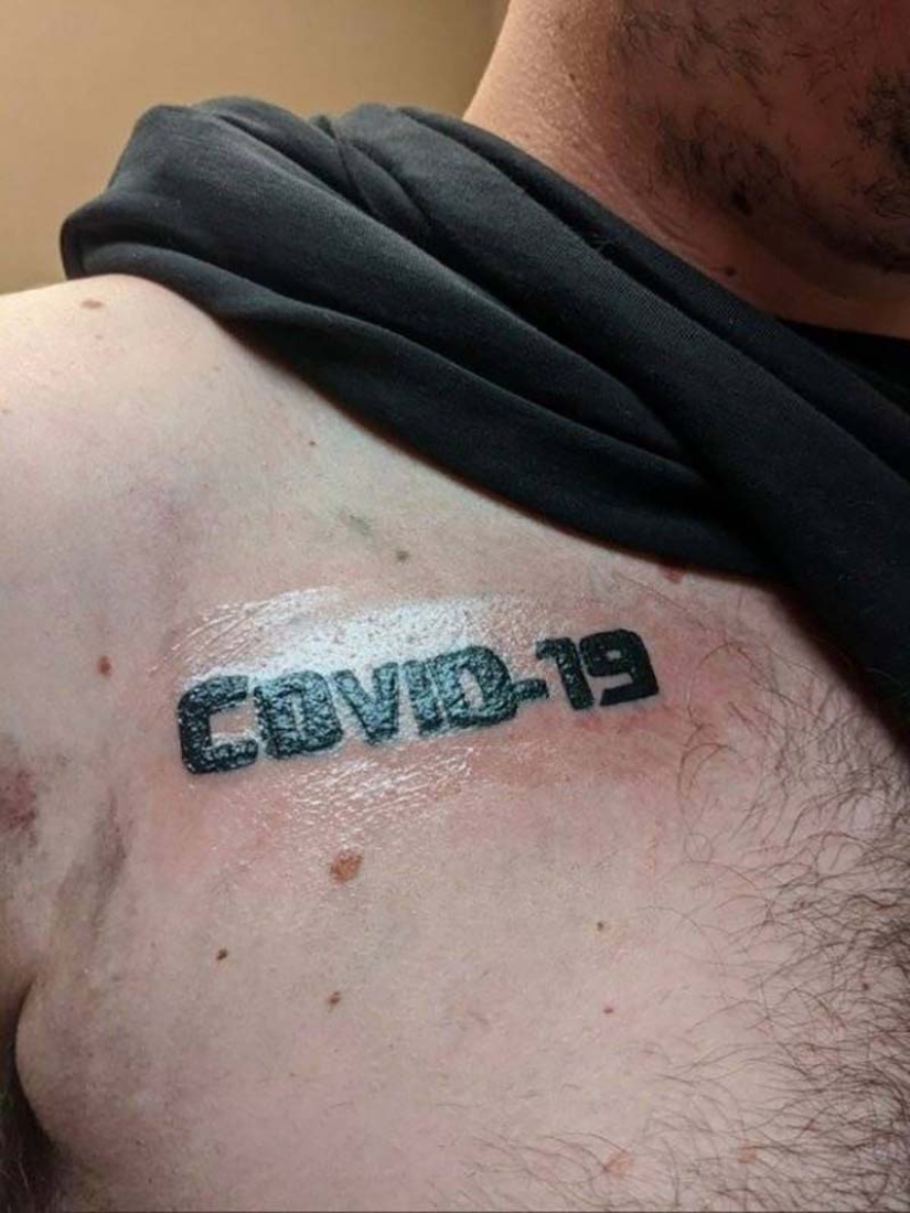 18 tatuajes dedicados al nuevo virus COVID-19