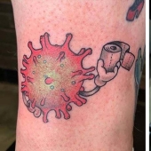 18 tatuajes dedicados al nuevo virus COVID-19