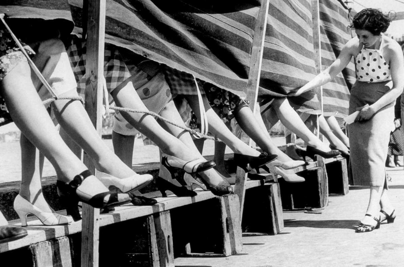 1930-1953: contests for the most beautiful women's ankles