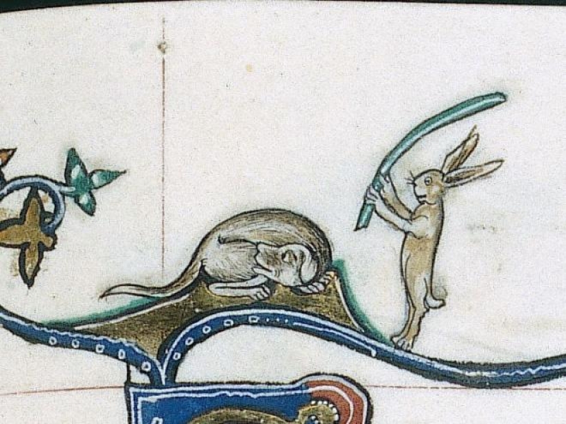 20 conejos asesinos de los libros medievales: ¿por qué estos animales fueron pintados como el mal