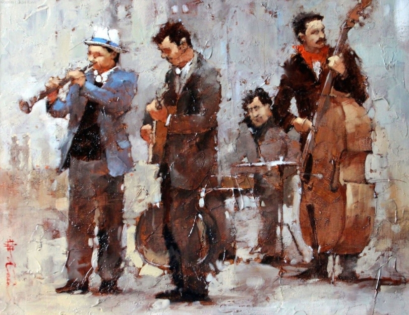 20 fascinating paintings in the rhythm of a modern city