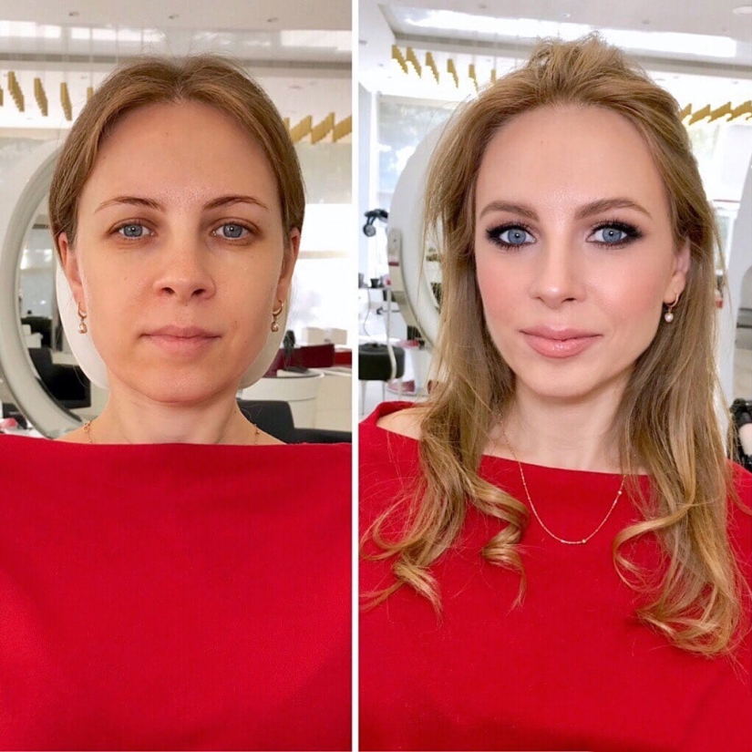 20 girls before and after makeup who visited a Moscow makeup artist and became even more beautiful