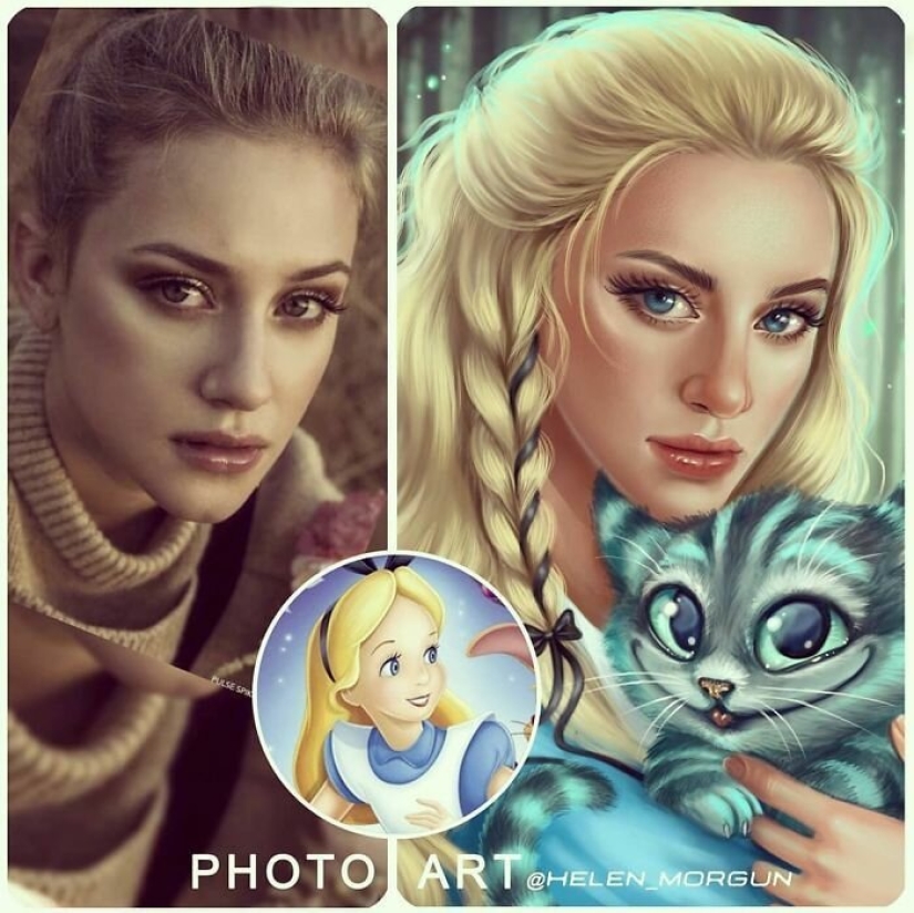 20 modern stars in the images of Disney characters