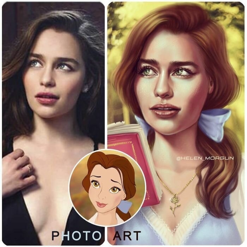 20 modern stars in the images of Disney characters