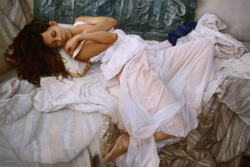 20 pinturas increíblemente realistas que celebran la belleza y el encanto femenino