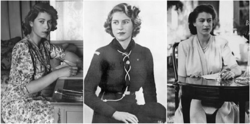 20 retratos en blanco y negro de una joven Isabel II en la década de 1940