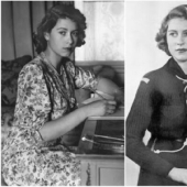 20 retratos en blanco y negro de una joven Isabel II en la década de 1940