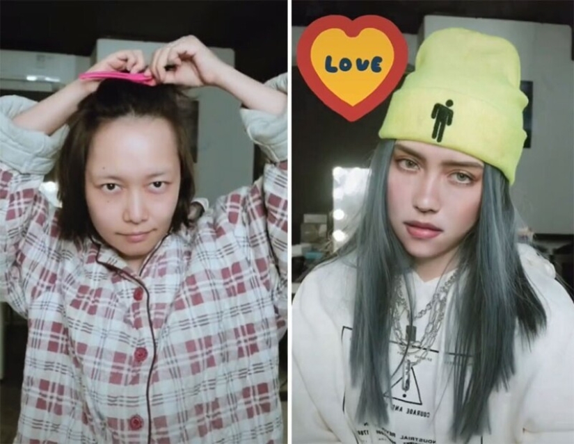 20 transformaciones increíbles: una mujer china se convierte en estrellas con la ayuda de maquillaje