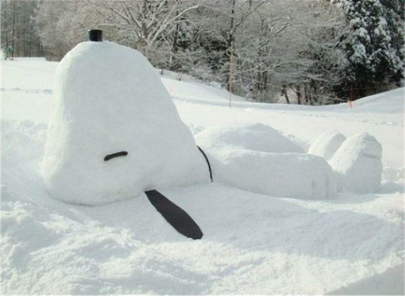 20 ways to artistically decorate a snowdrift