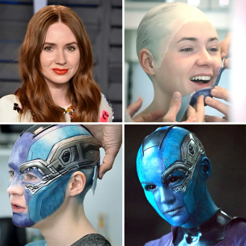 22 fotos de antes y después que muestran cuánto esfuerzo se dedicó al maquillaje de Hollywood
