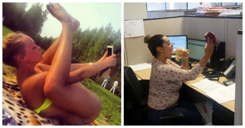 22 fotos de personas atrapadas tomando selfies idiotas