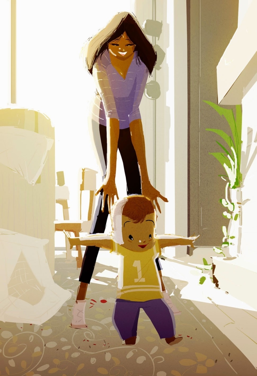 22 ilustraciones conmovedoras sobre la conexión entre madre e hijo