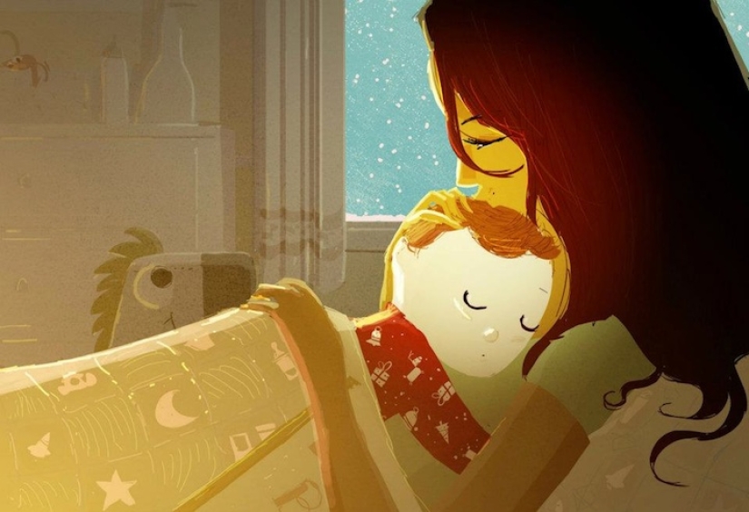 22 touching illustrations about the connection between mother and child