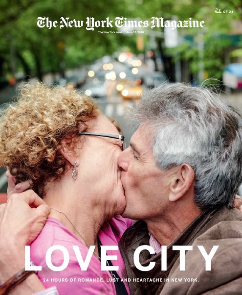 24 besos en 24 horas: un proyecto vertiginoso de un fotógrafo de Nueva York