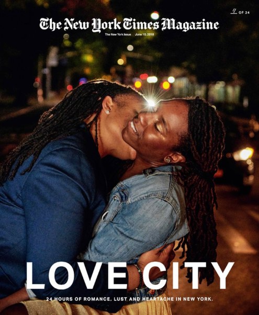 24 besos en 24 horas: un proyecto vertiginoso de un fotógrafo de Nueva York