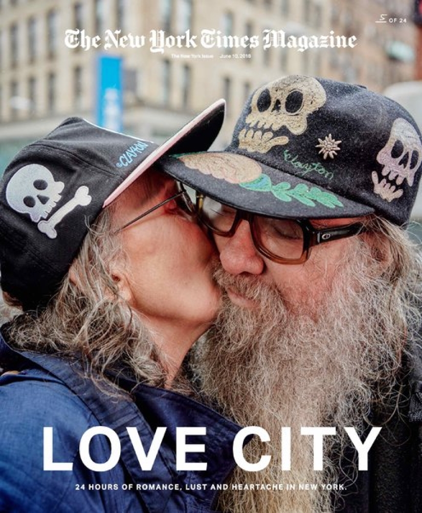 24 kisses in 24 hours: a dizzying project by a photographer from New York
