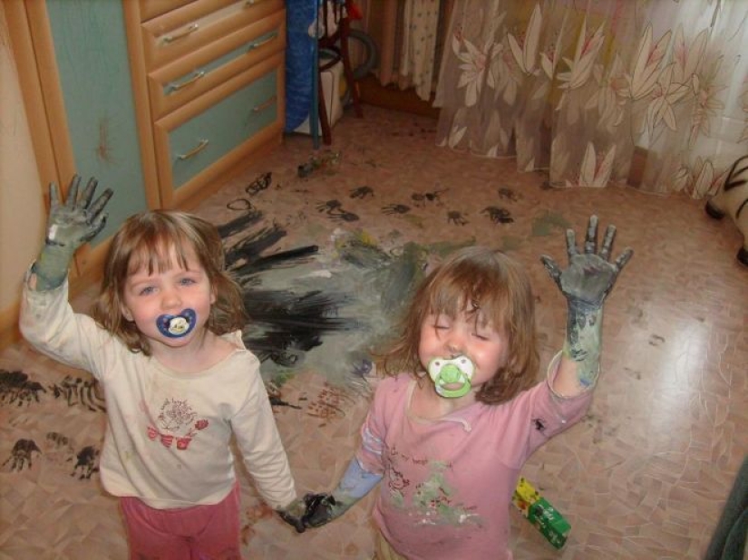 25 funny photos from the series "If it's quiet in the nursery, start worrying!"