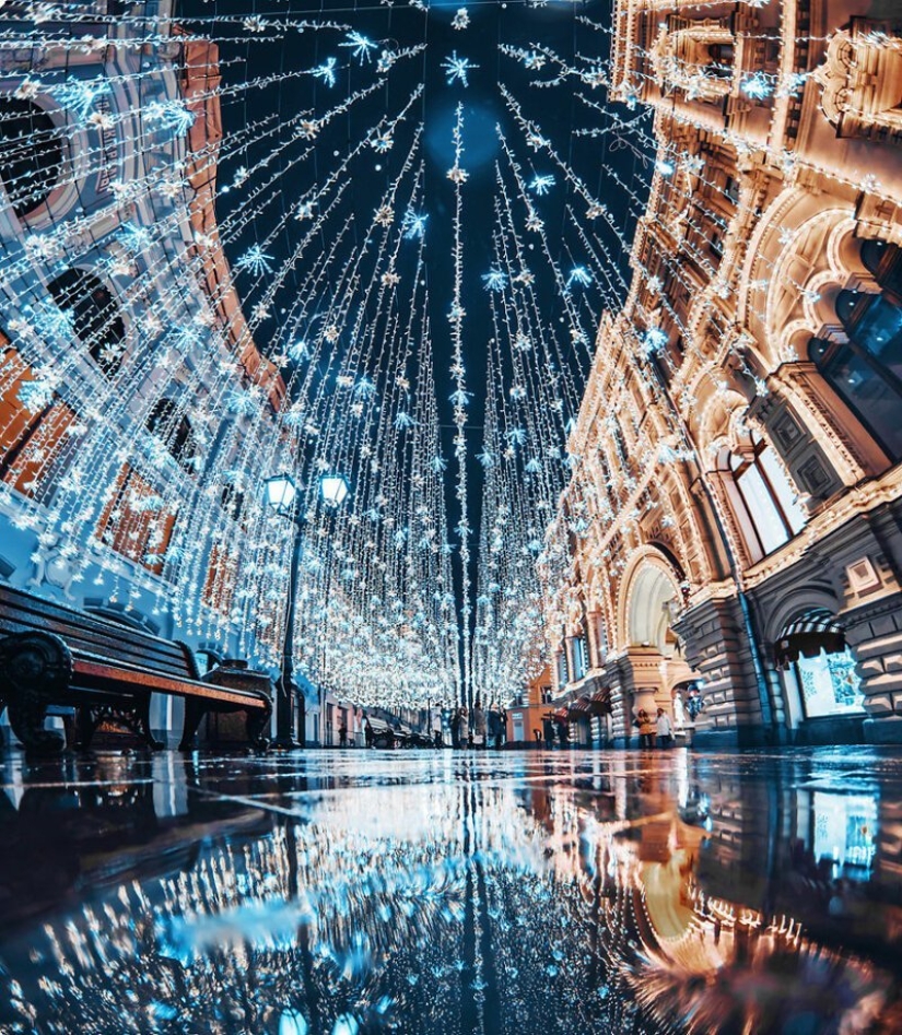 25 incredible photos of New Year's Eve Moscow from the sorceress Kristina Makeeva