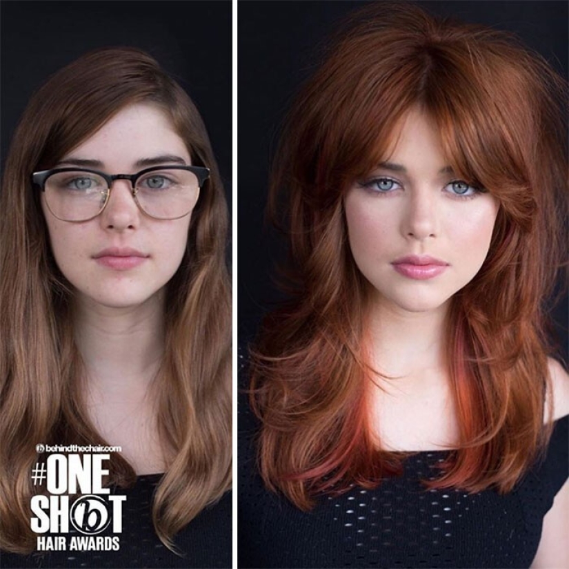 25 incredible photos before and after the hairstyle change