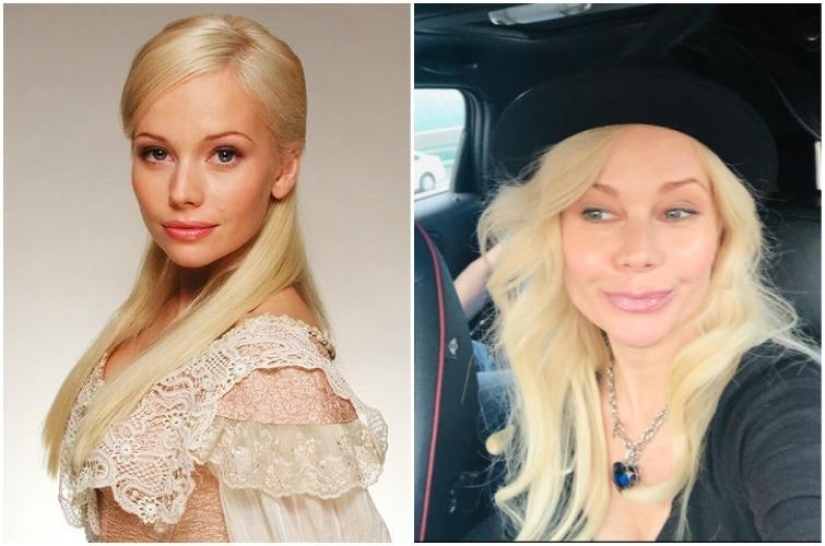 27 photos of Russian celebrities in the style of "then and now"