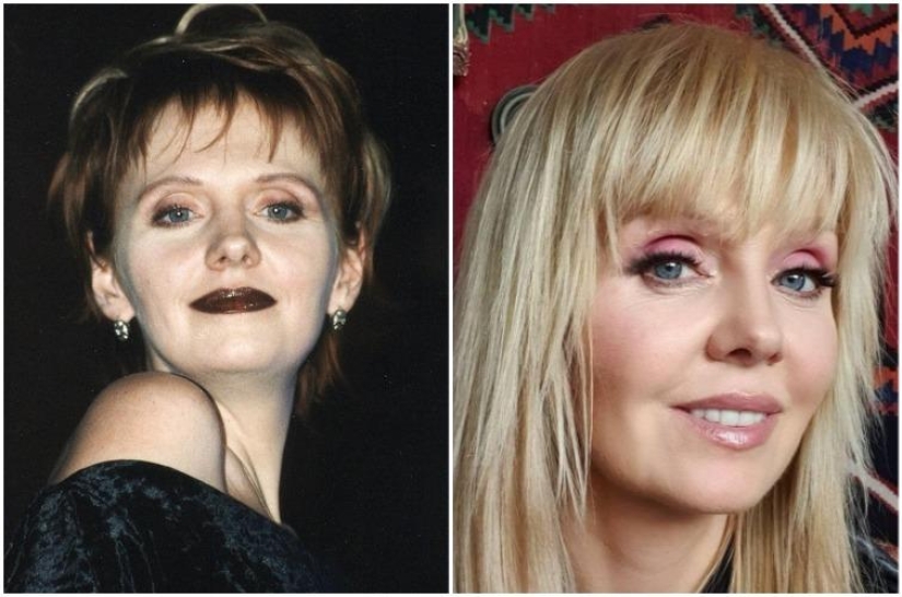 27 photos of Russian celebrities in the style of "then and now"