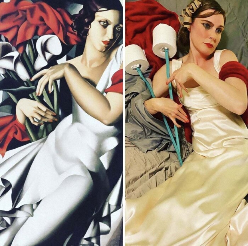 30 mejores remakes de cuarentena de famosas pinturas de aislamiento ISO