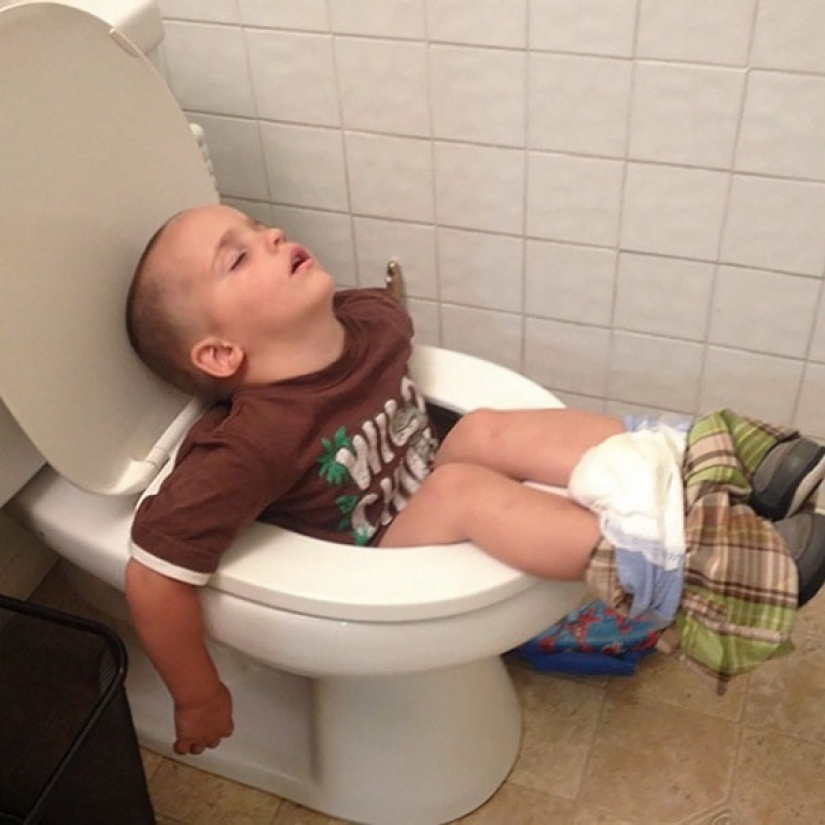 30 pruebas de que los niños pueden dormir en cualquier lugar, en cualquier momento, en cualquier momento