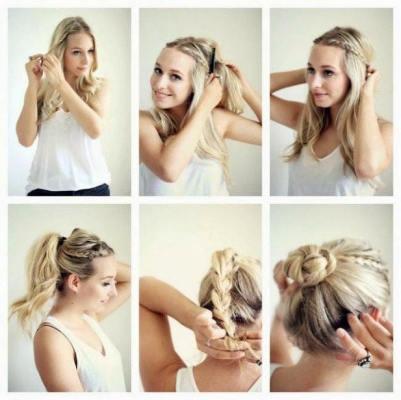 32 simple and fast hairstyles for summer in 5 minutes