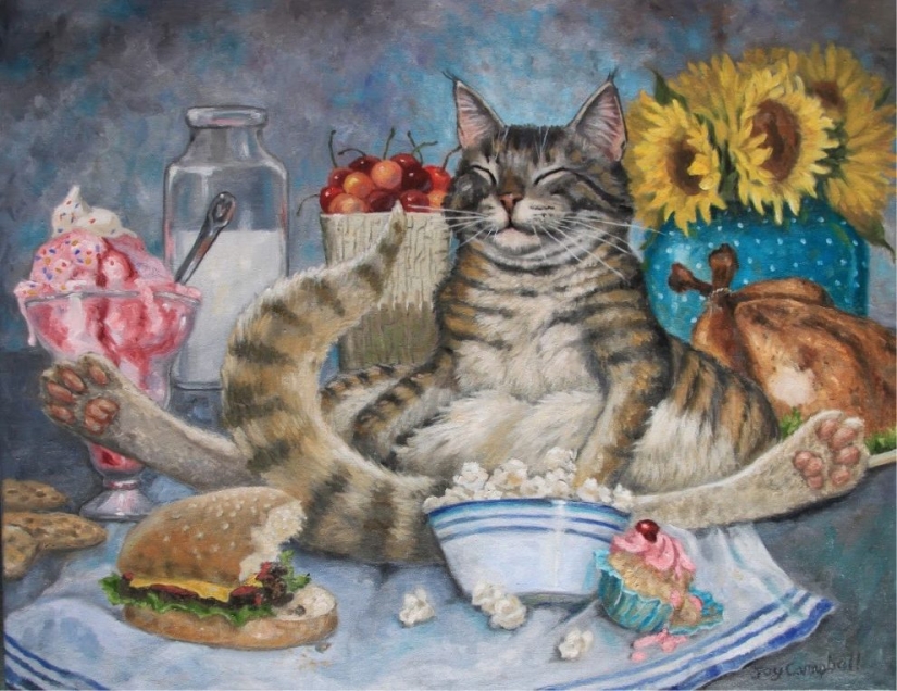 5 artists who masterfully drawing cats