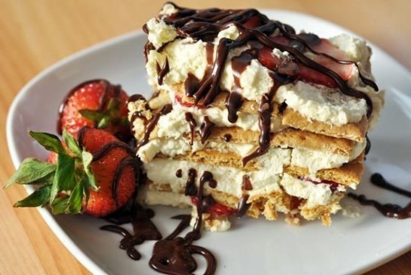 7 delicious cakes without baking Pictolic