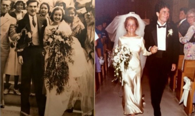 85 años y todavía en forma: 4 generaciones de mujeres de la familia se casan con un vestido