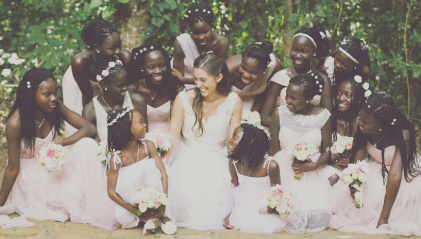 A 23-year-old American woman went to Uganda and adopted 13 children