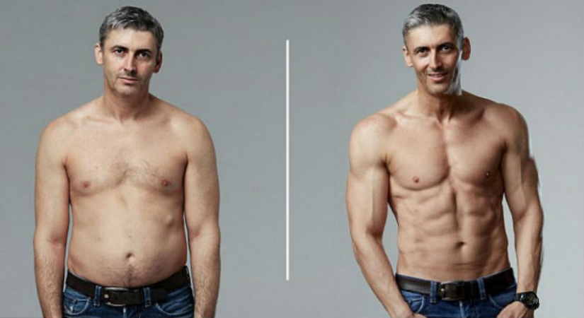 A 45-year-old father of three with a beer belly turned into a fitness god in 12 weeks