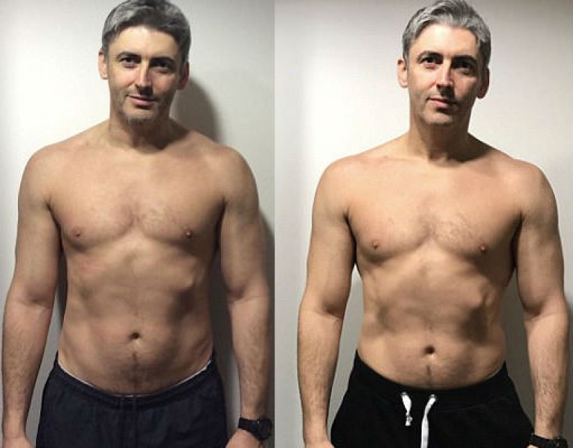 A 45-year-old father of three with a beer belly turned into a fitness god in 12 weeks