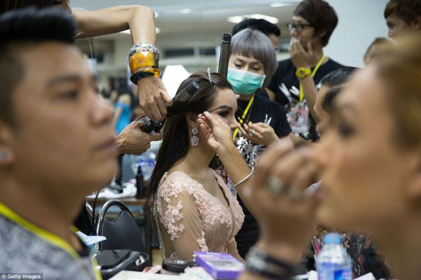 A beauty contest was held in Pattaya among beautiful ladies who... were born men