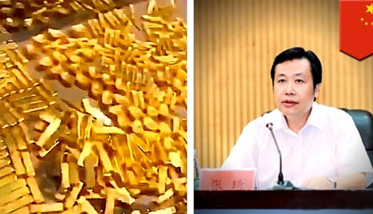 A bribe taker of the highest standard: 13.5 tons of gold were found in the house of a Chinese official
