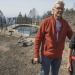 A couple from California escaped from a fire after sitting in a pool for six hours